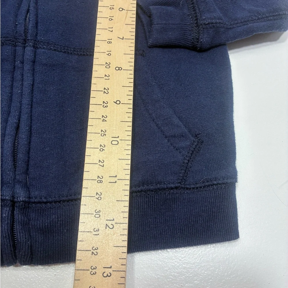 Ralph Lauren Baby Hoodie 18M Navy Blue Teddy Bear‎ Zip Sweatshirt Jacket Cotton